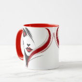 Portrait of a woman in peace. マグカップ (正面左)