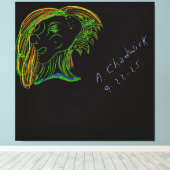 Portrait of a Wood Nymph  キャンバスプリント (インサイチュ (ウッドフロア))