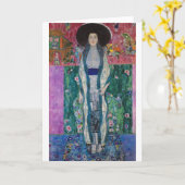 Portrait of Adele Bloch Bauer, Gustav Klimt カード (黄色い花)