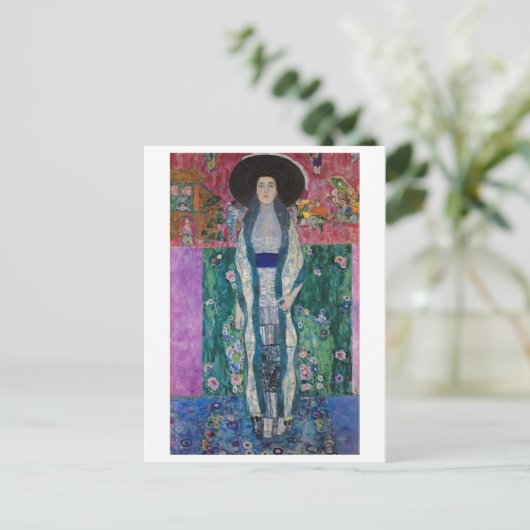 Portrait of Adele Bloch Bauer, Gustav Klimt ポストカード (スタンド正面)