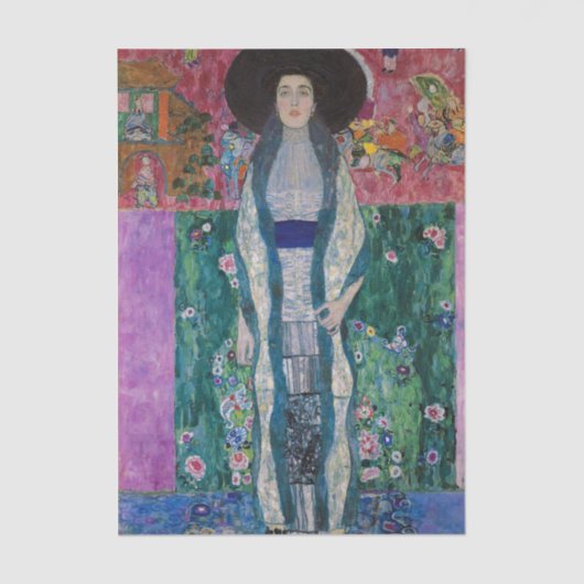 Portrait of Adele Bloch Bauer, Gustav Klimt 薄葉紙 (正面)