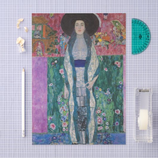 Portrait of Adele Bloch Bauer, Gustav Klimt 薄葉紙 (クラフト)