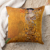 Portrait of Adele Bloch-Bauer I, 1907 by Klimt クッション (ブランケット)