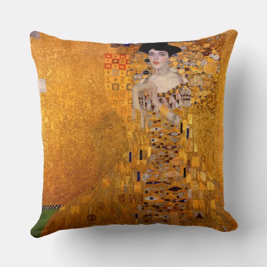 Portrait of Adele Bloch-Bauer I, 1907 by Klimt クッション (裏面)