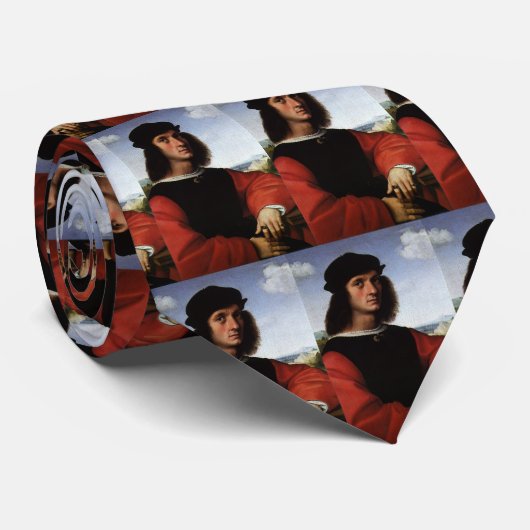 Portrait of Agnolo Doni by Raphael Sanzio ネクタイ (ロール)