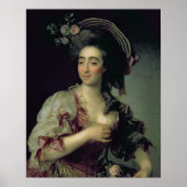 Portrait of Anna Davia-Bernucci, 1782 ポスター (正面)