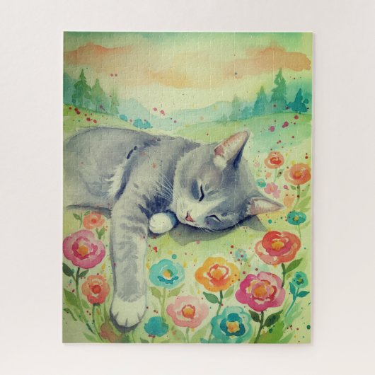 Portrait of Cat Puzzle ジグソーパズル (縦)