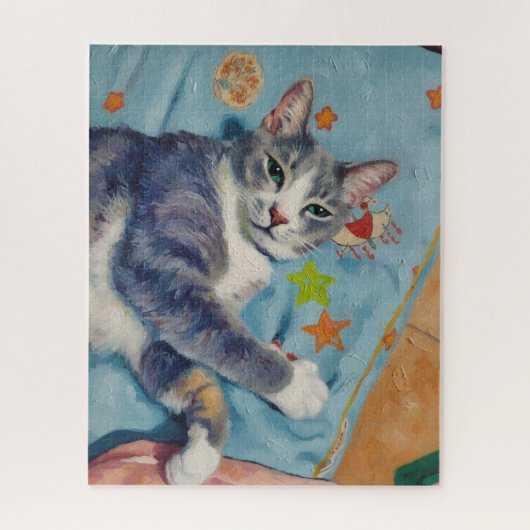 Portrait of Cat Puzzle ジグソーパズル (縦)