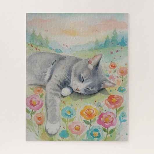 Portrait of Cat Puzzle ジグソーパズル (縦)