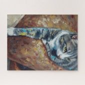 Portrait of Cat Puzzle ジグソーパズル (横)