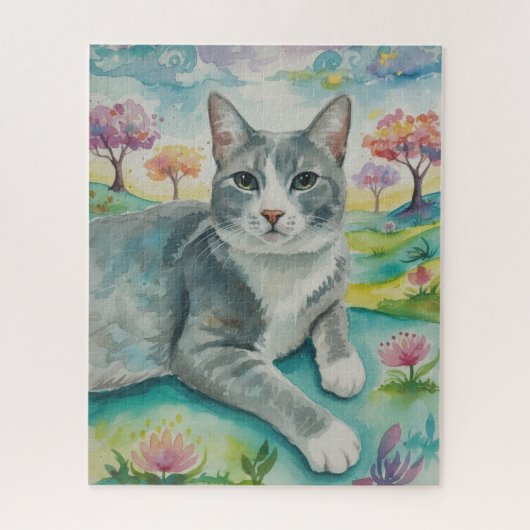 Portrait of Cat Puzzle ジグソーパズル (縦)