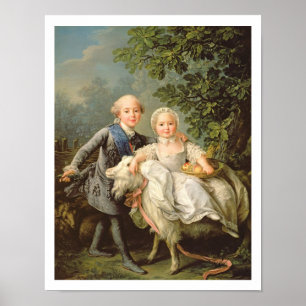 Portrait of Charles Philippe of France (1757-1836) ポスター