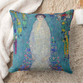 Portrait of Elisabeth Lederer, Gustav Klimt クッション (ブランケット)