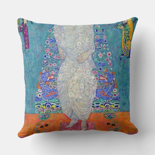 Portrait of Elisabeth Lederer, Gustav Klimt クッション (裏面)