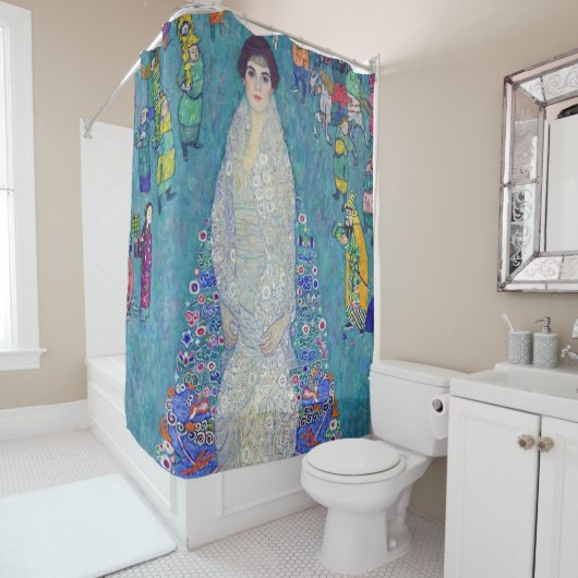 Portrait of Elisabeth Lederer, Gustav Klimt シャワーカーテン (インサイチュ)