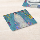 Portrait of Elisabeth Lederer, Gustav Klimt スクエアペーパーコースター (アングル)