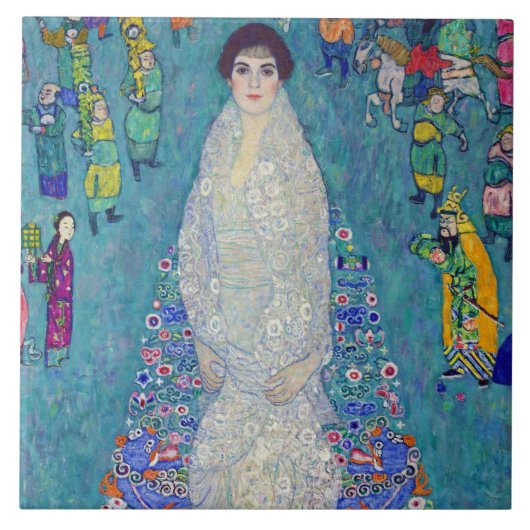 Portrait of Elisabeth Lederer, Gustav Klimt タイル (正面)