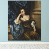 Portrait of Elizabeth Capel, Countess of Carnarvon キャンバスプリント (インサイチュ (ウッドフロア))
