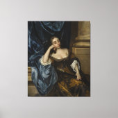 Portrait of Elizabeth Capel, Countess of Carnarvon キャンバスプリント (正面)