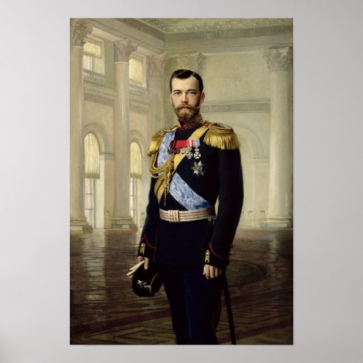 Portrait of Emperor Nicholas II, 1900 ポスター (正面)