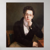 Portrait of Franz Schubert , Austrian composer ポスター (正面)