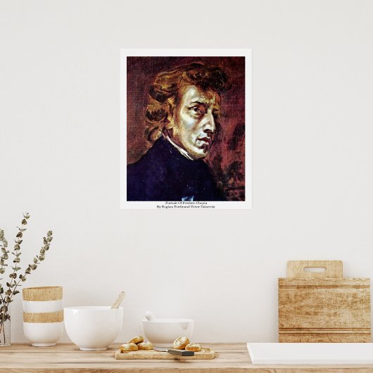 Portrait Of Frédéric Chopin ポスター (キッチン)