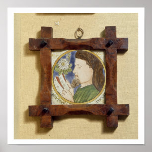 Portrait of Geoffrey Chaucer (c.1340-1400) (cerami ポスター