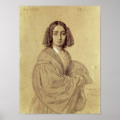 Portrait of George Sand  1837 ポスター (正面)