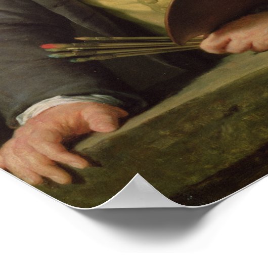 Portrait of Hubert Robert  1788 ポスター (角)