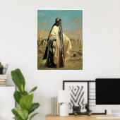 Portrait of Jane Digby el Mezrab (Palmyra) 1859 ポスター (ホームオフィス)