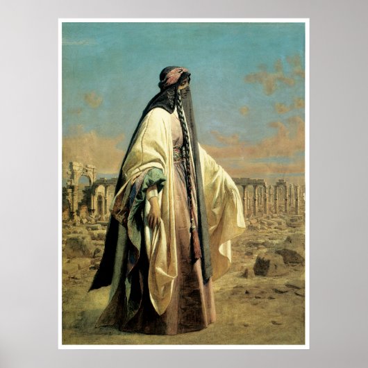 Portrait of Jane Digby el Mezrab (Palmyra) 1859 ポスター (正面)