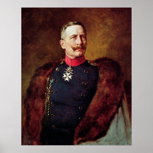 Portrait of Kaiser Wilhelm II ポスター (正面)