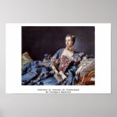 Portrait Of Madame De Pompadour ポスター (正面)