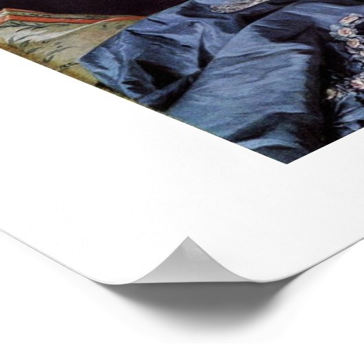 Portrait Of Madame De Pompadour ポスター (角)