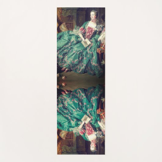 Portrait of Madame de Pompadour – Francois Boucher ヨガマット (正面)