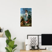 Portrait of Mademoiselle Guimard as Terpsichore, c ポスター (ホームオフィス)