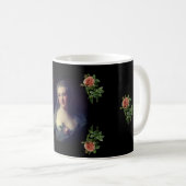 Portrait of Manon Balletti Jean-Marc Nattier roses コーヒーマグカップ (正面右)
