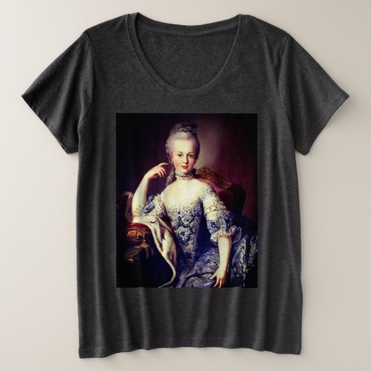Portrait of Marie Antoinette プラスサイズTシャツ (デザイン正面)
