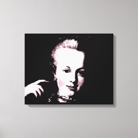 Portrait of Marie Antoinette Maria Antonia Austria キャンバスプリント (正面)