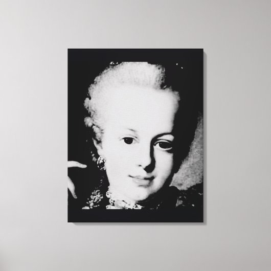 Portrait of Marie Antoinette Maria Antonia Austria キャンバスプリント (正面)