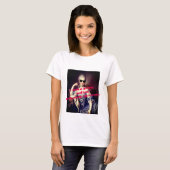Portrait of Marie Antoinette with Sunglasses quote Tシャツ (正面フル)