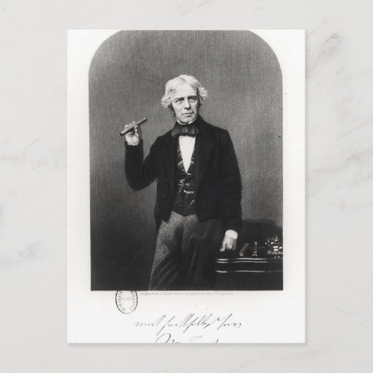 Portrait of Michael Faraday ポストカード (正面)