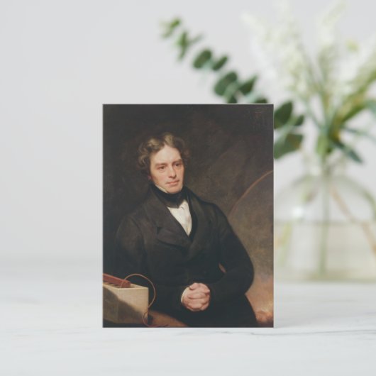 Portrait of Michael Faraday  1841-42 ポストカード (スタンド正面)