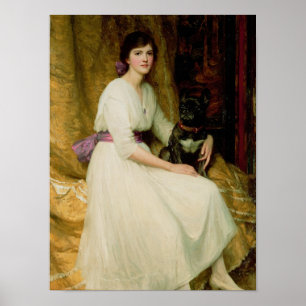 Portrait of Miss Dorothy Dicksee ポスター