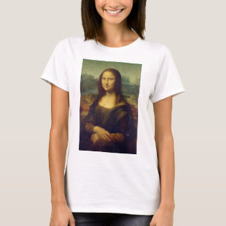 Portrait of Mona Lisa del Giocondo by Leonardo da  Tシャツ