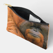 Portrait of Orang-utang Male, Georgia, USA アクセサリーポーチ (見開き)