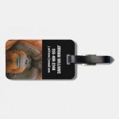 Portrait of Orang-utang Male, Georgia, USA ラゲッジタグ (裏面横)