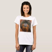 Portrait of Orang-utang Male, Georgia, USA Tシャツ (正面フル)