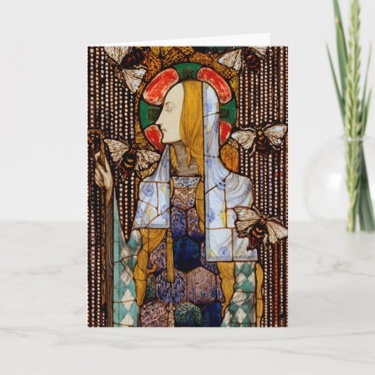 Portrait of St. Gobnait, Patron of Bees, カード (正面)