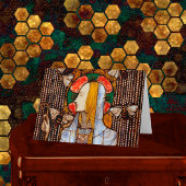 Portrait of St. Gobnait, Patron of Bees, カード